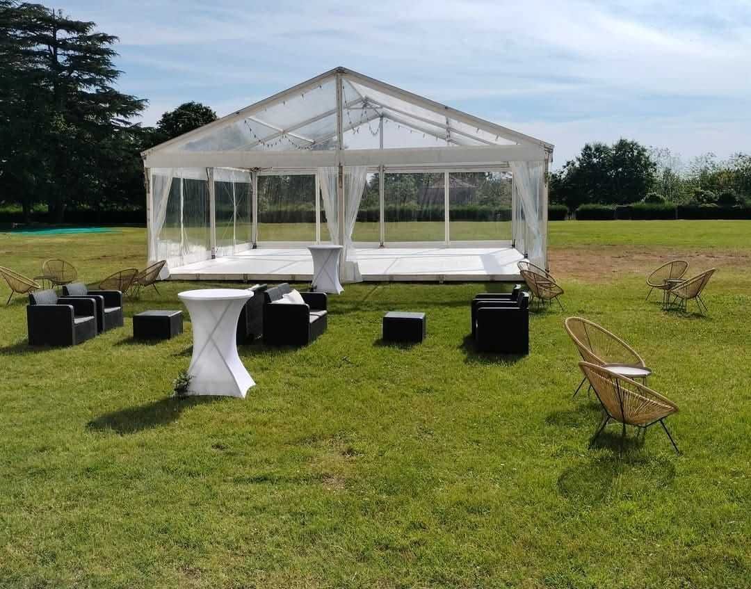 Conjunto de sofás de jardim em resina pretos