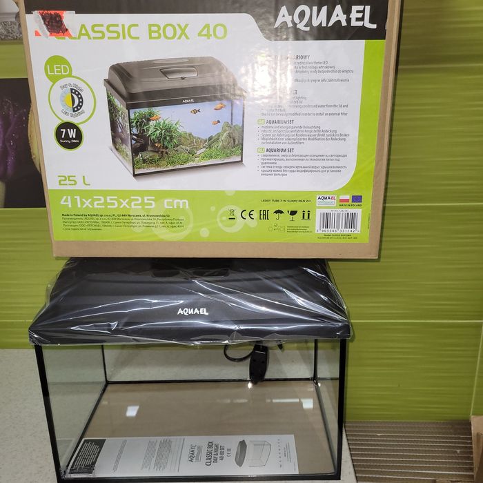 Zestaw aquael CLASSIC BOX 25 pokrywa Led NOWY