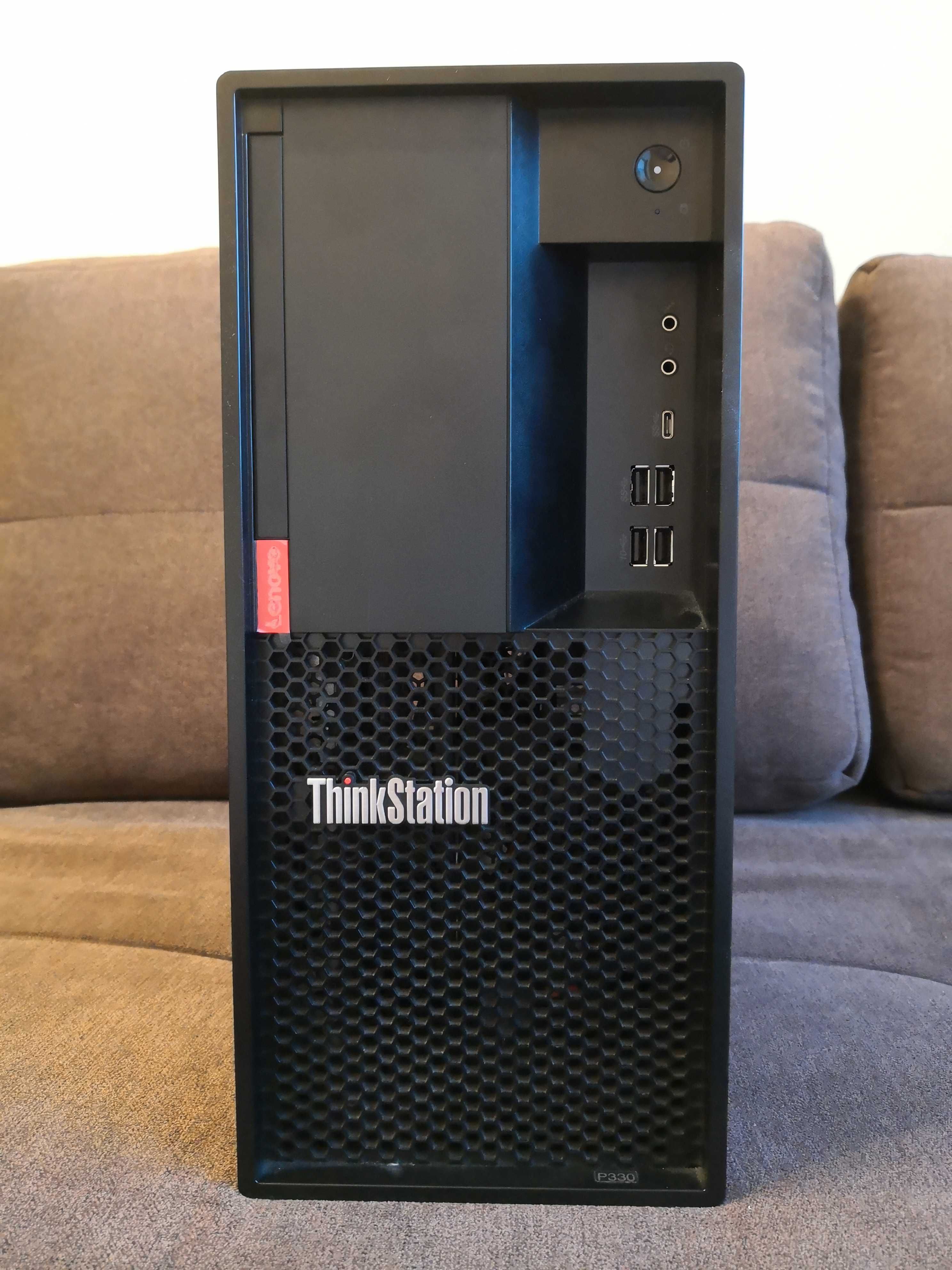 Komputer Lenovo Thinkstation P330 i7 8700 RAM 16GB SSD 256GB + HDD 1TB