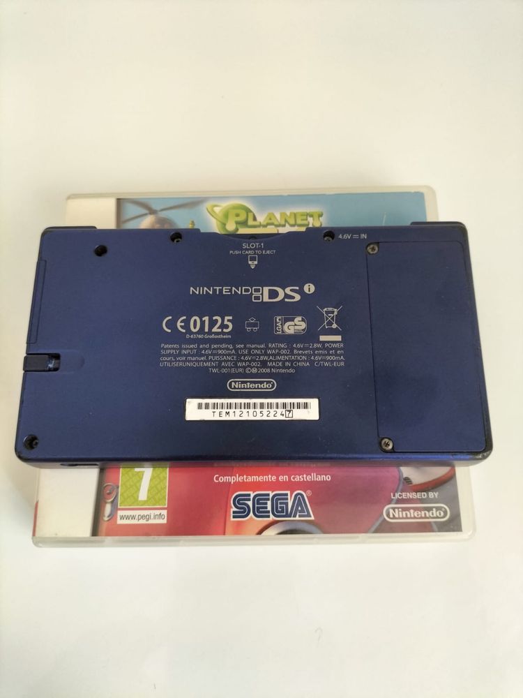 Console Dsi Portátil azul metalico + Jogo