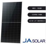 Panele fotowoltaiczne JA SOLAR 550W Bifacial srebrna rama