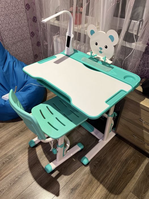 Парта та стілець трансформери Evo - kids XL( з лампою)