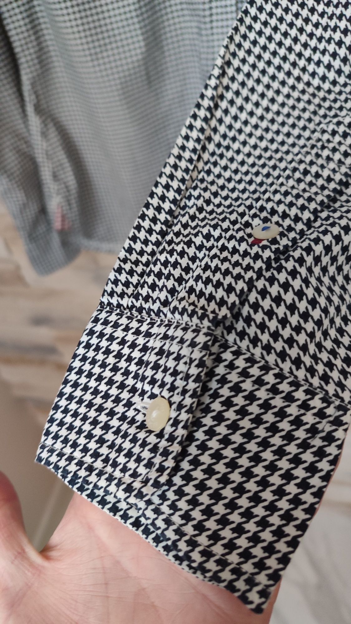 Bluzka damska koszulowa pepitka Tommy Hilfiger 98% bawełna,bez wad.