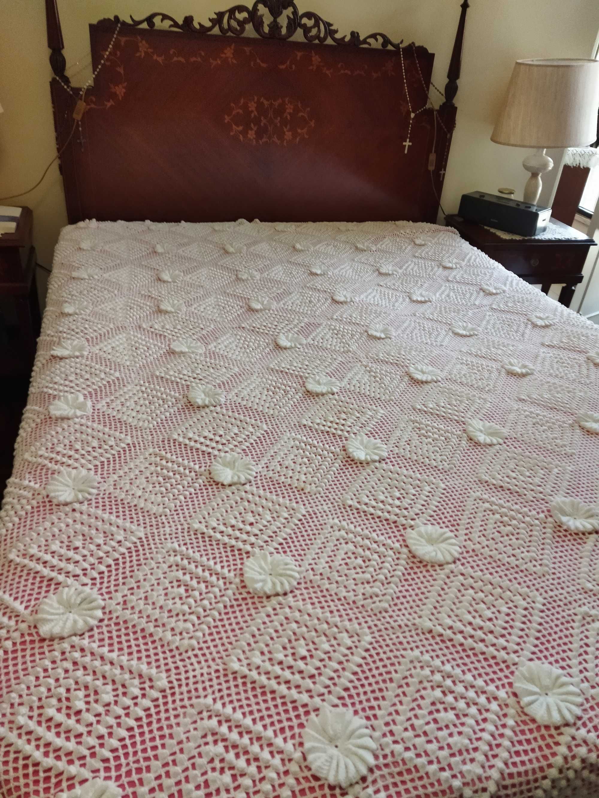 Colcha de Renda para cama de casal