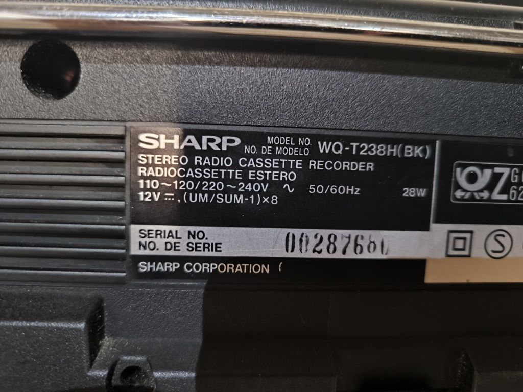 Radiomagnetofon SHARP WQ-T238H