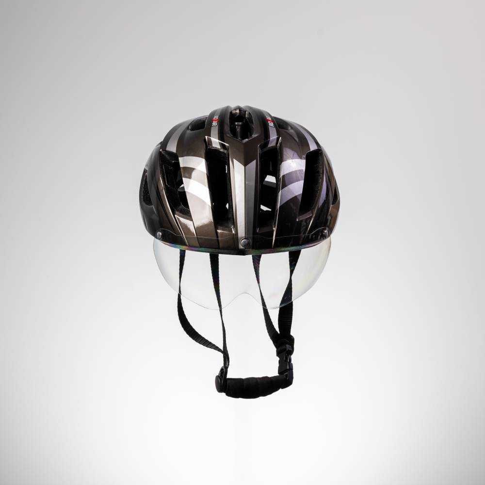 Kask rowerowy ROXAR SPEED ciemny (połysk) rozm.L (58-61cm)