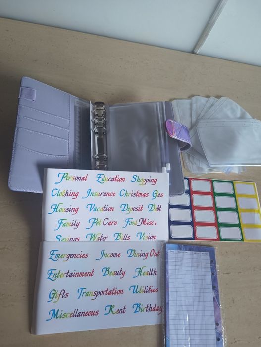 Planer budżetowy A6, organizer finansowy, segregator, na prezent