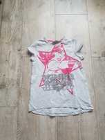 Szara bluzka T-shirt z nadrukiem Wonder Woman 152-158