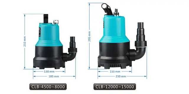 Дренажний насос для ставка Grech CLB-8000 6000l/h 175W Без поплавку