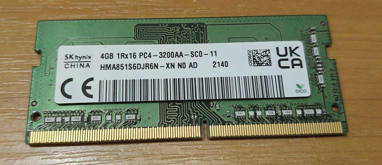 Ноутбучна оперативна пам'ять SK hynix 4Gb DDR4 3200MHz