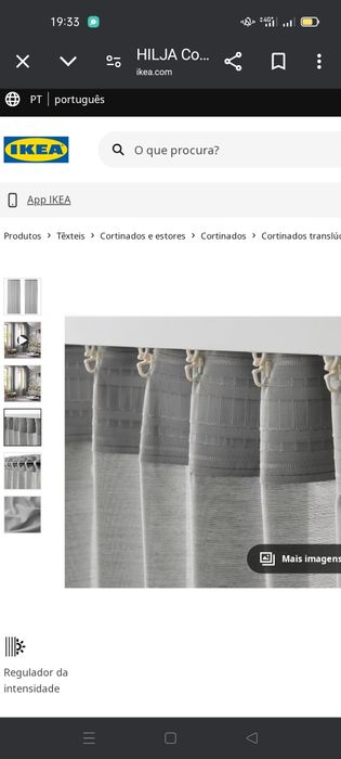 Cortinados Hilja/ Suporte papel mesa, IKEA. NOVOS