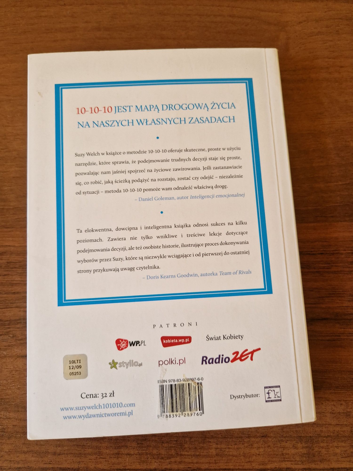 Książka 10-10-10. Suzy Welch.