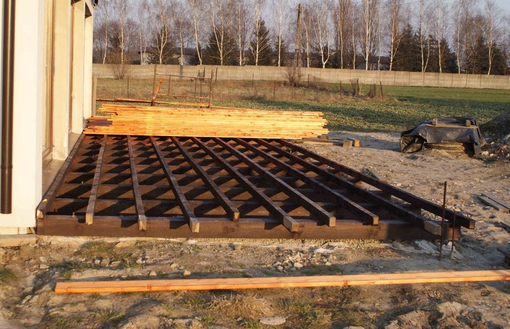 taras drewniany, kompozytowy, zadaszenia, zabudowa tarasu
