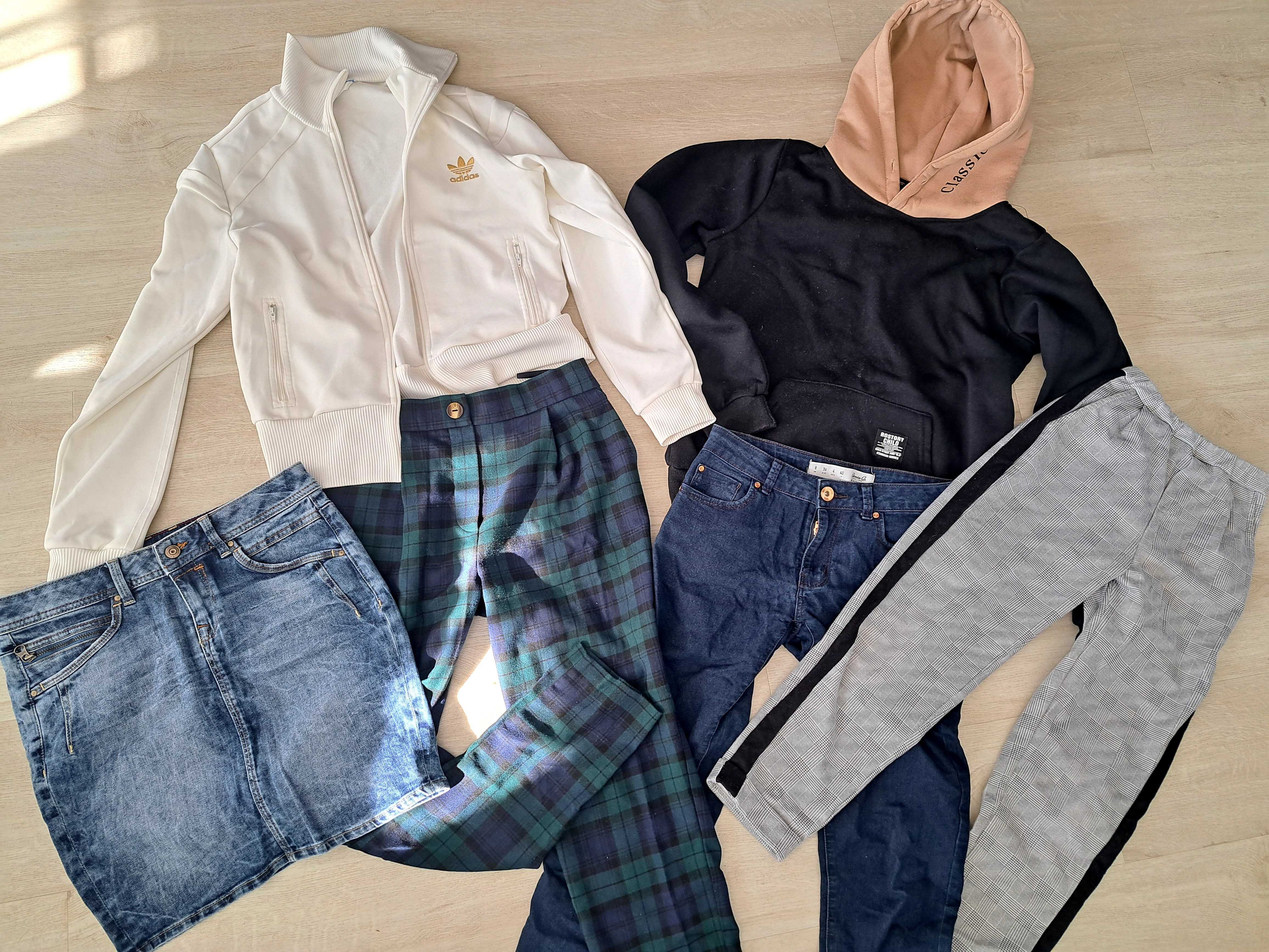 Paka ubrań S bluza Adidas i inne