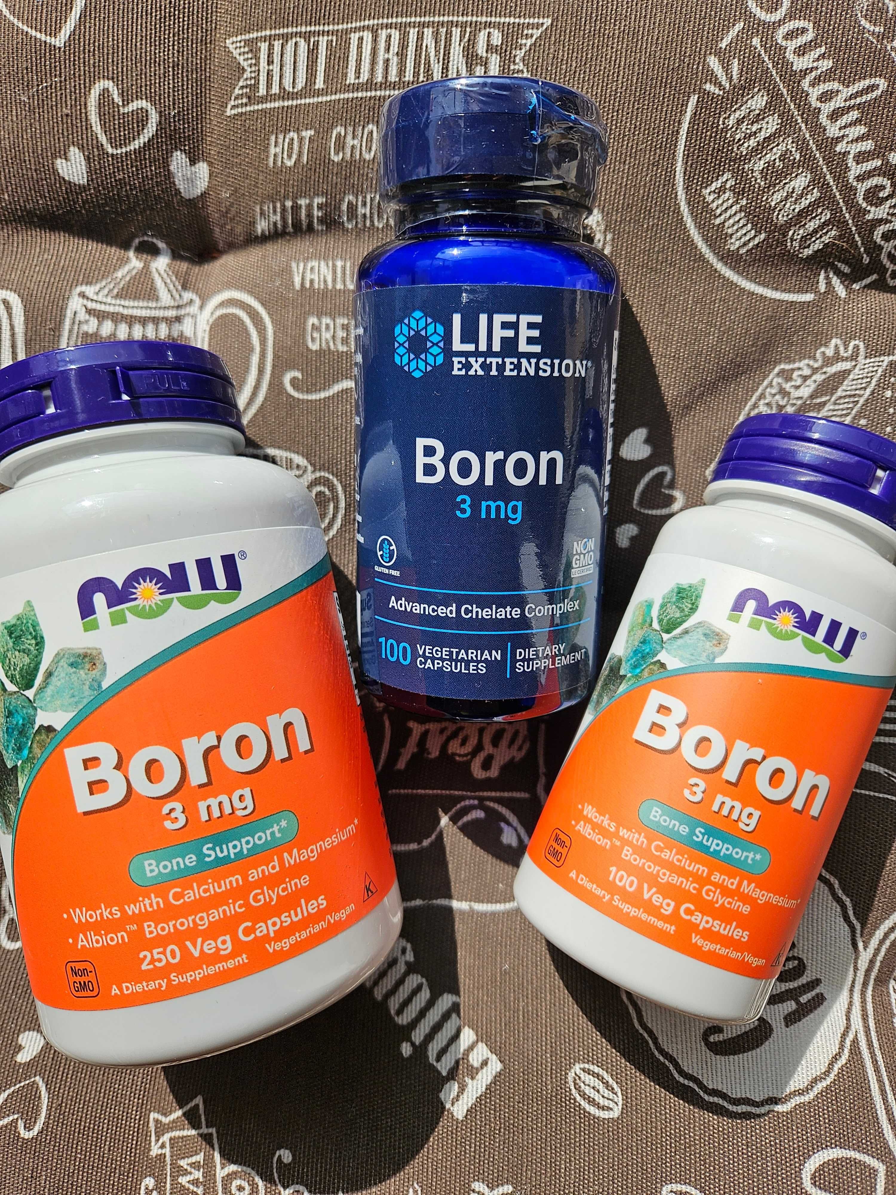 NOW Foods Life Extension Бор Boron Борон 3 mg 100 250 капсул