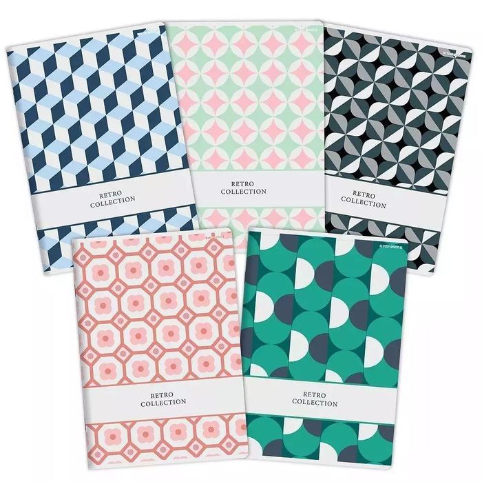 Zeszyt A5/60K linia Retro PP (5szt). Top 2000