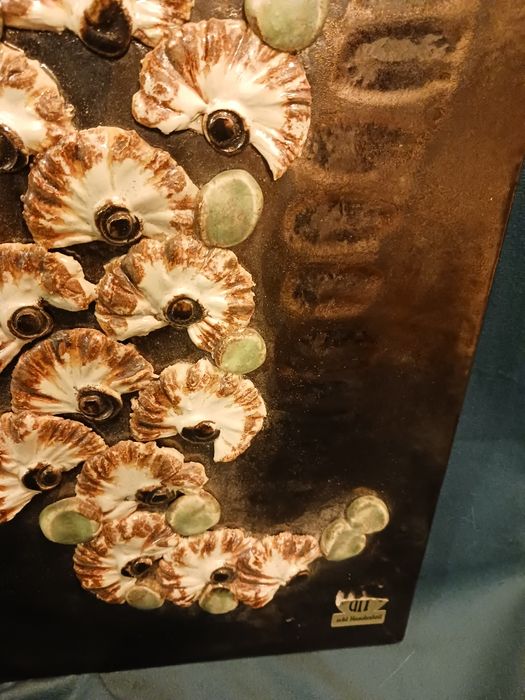 Plakieta ścienna ceramika Ruscha Ręcznie malowana