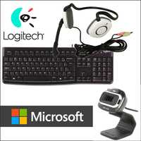 Pack Videoconferência Webcam e Headset + Teclado