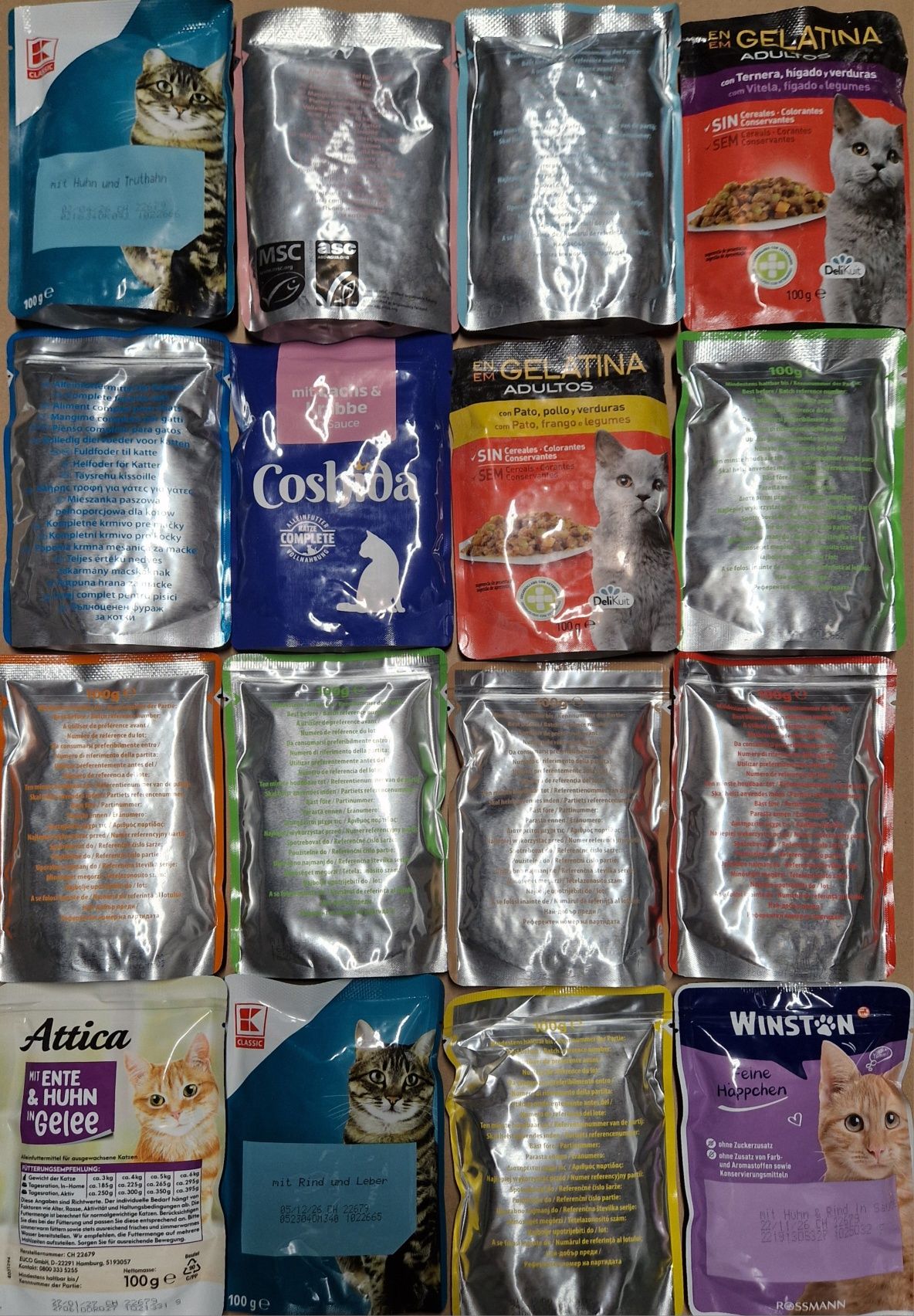 Saszetka kot 100szt Mix