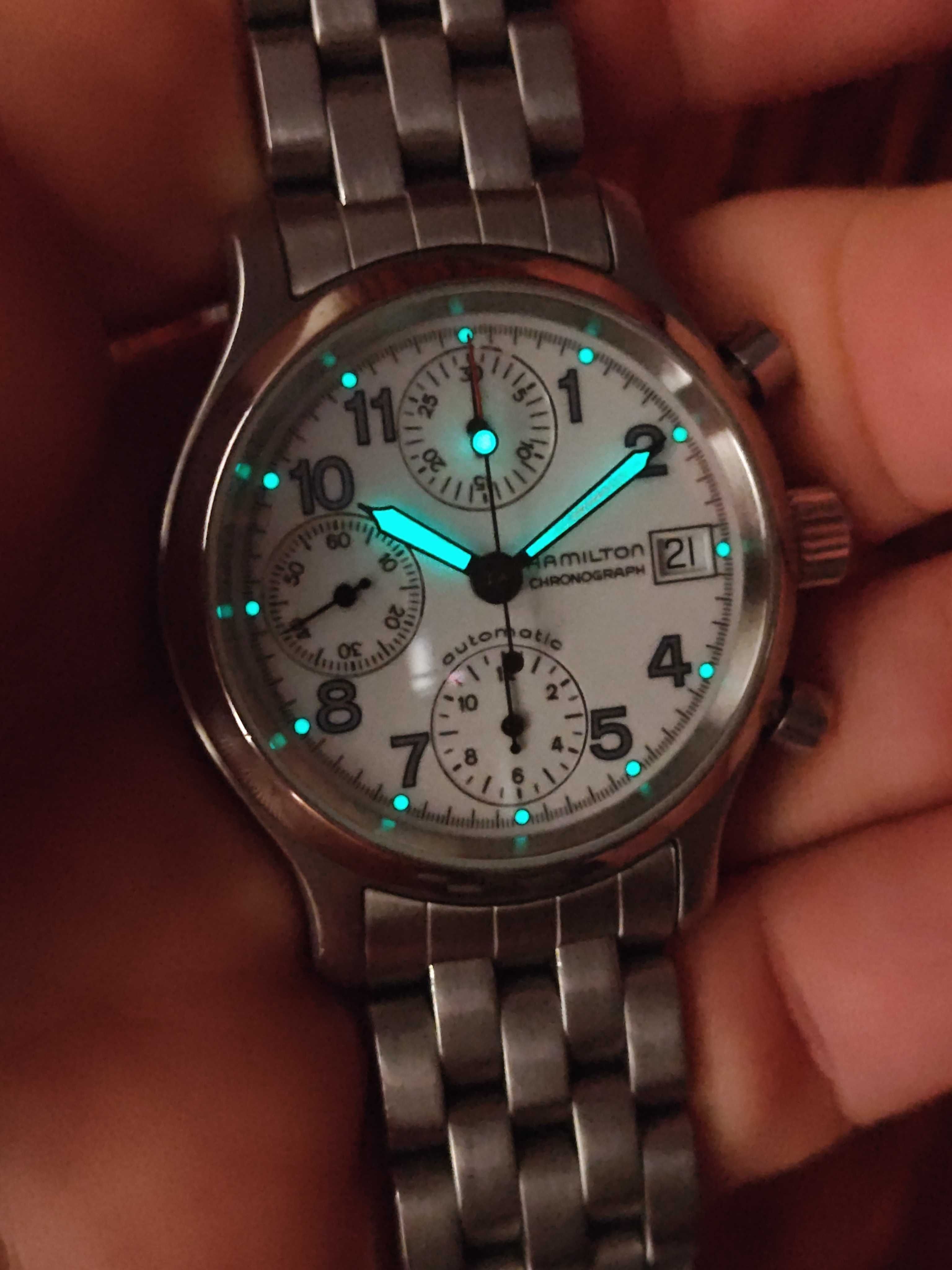 Hamilton 3830 36mm chronograph Valjoux ETA 7750