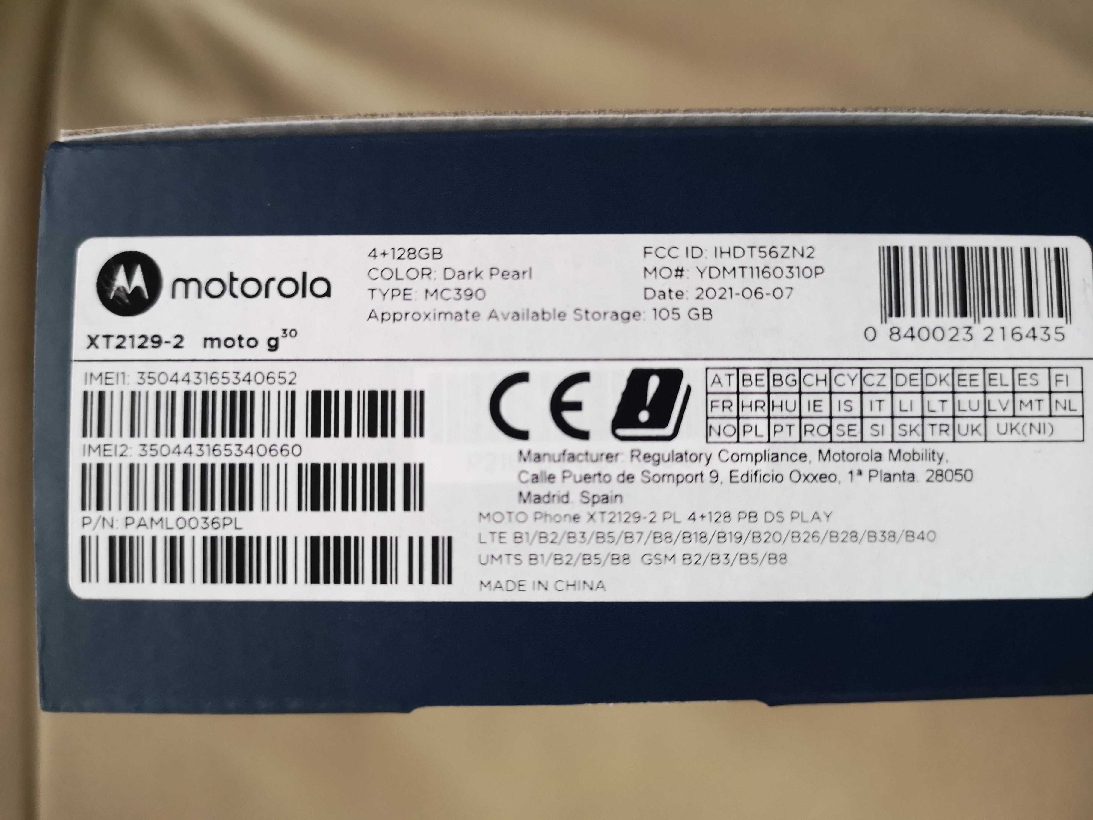 Telefon Motorola G30