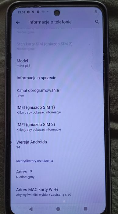 Motorola Moto G13 4GB/128GB smartfon