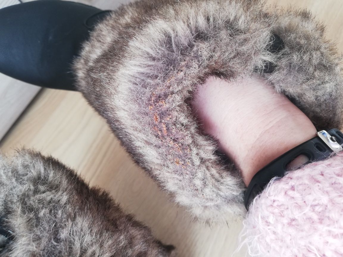 Buty kozaki czarne z futerkiem Jumex r. 39