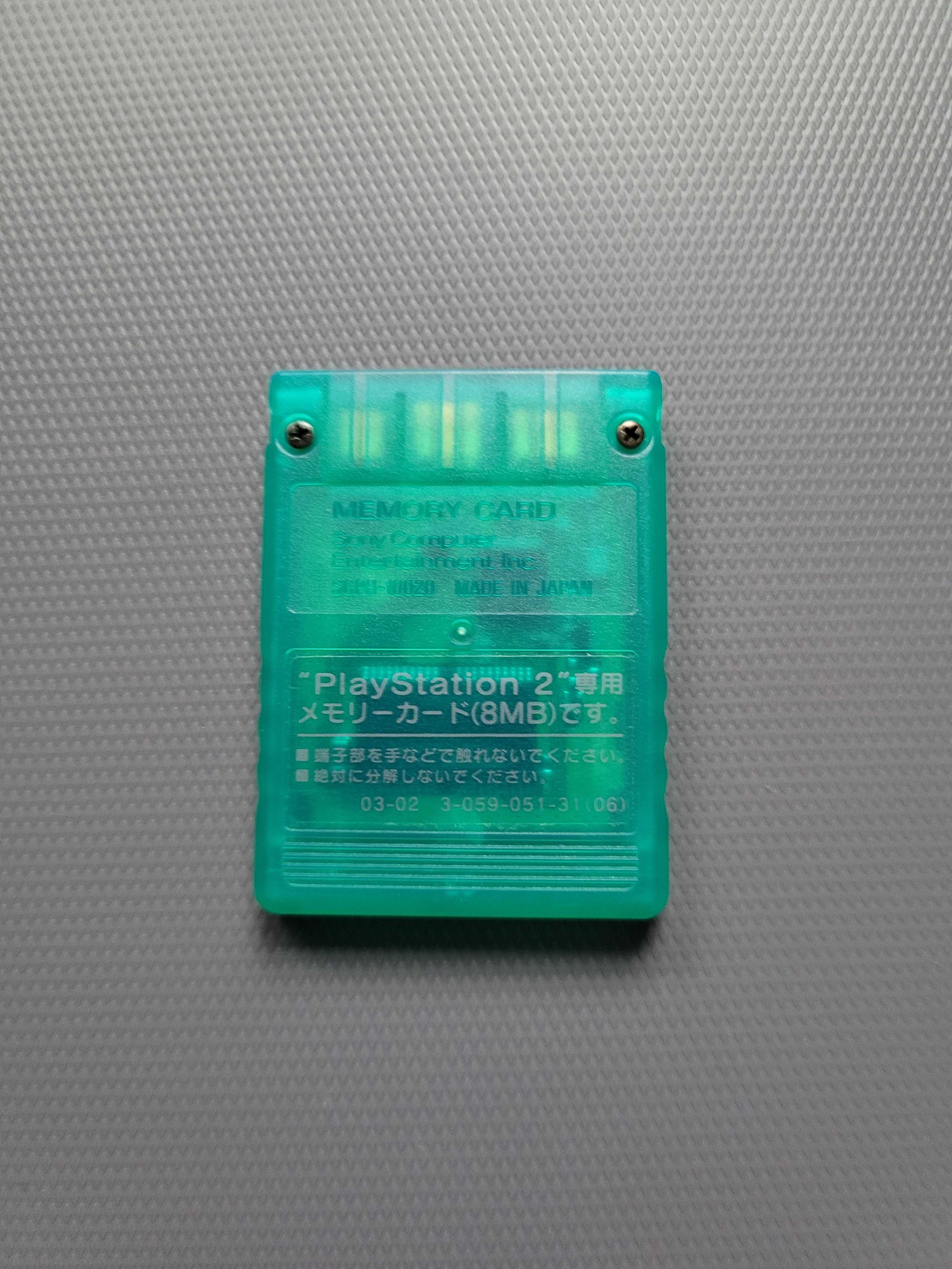 Oryginalna karta pamięci Sony PlayStation 2 SCPH-10020G Emerald