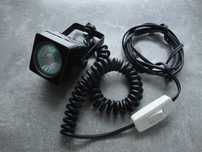 Szperacz lampa reflektor regulowany kąt światła 12 V / 220 V.