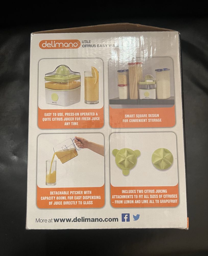 Wyciskarka do cytrusów Delimano Utile Citrus Easy Wash Pro