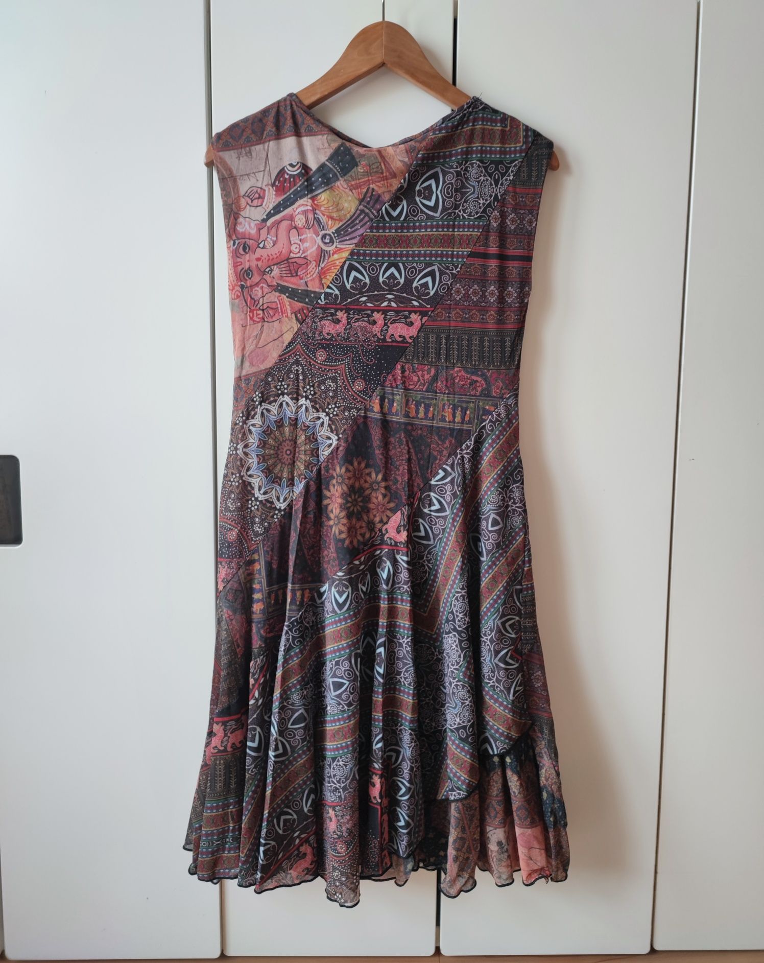 Vestido florido Desigual tamanho S