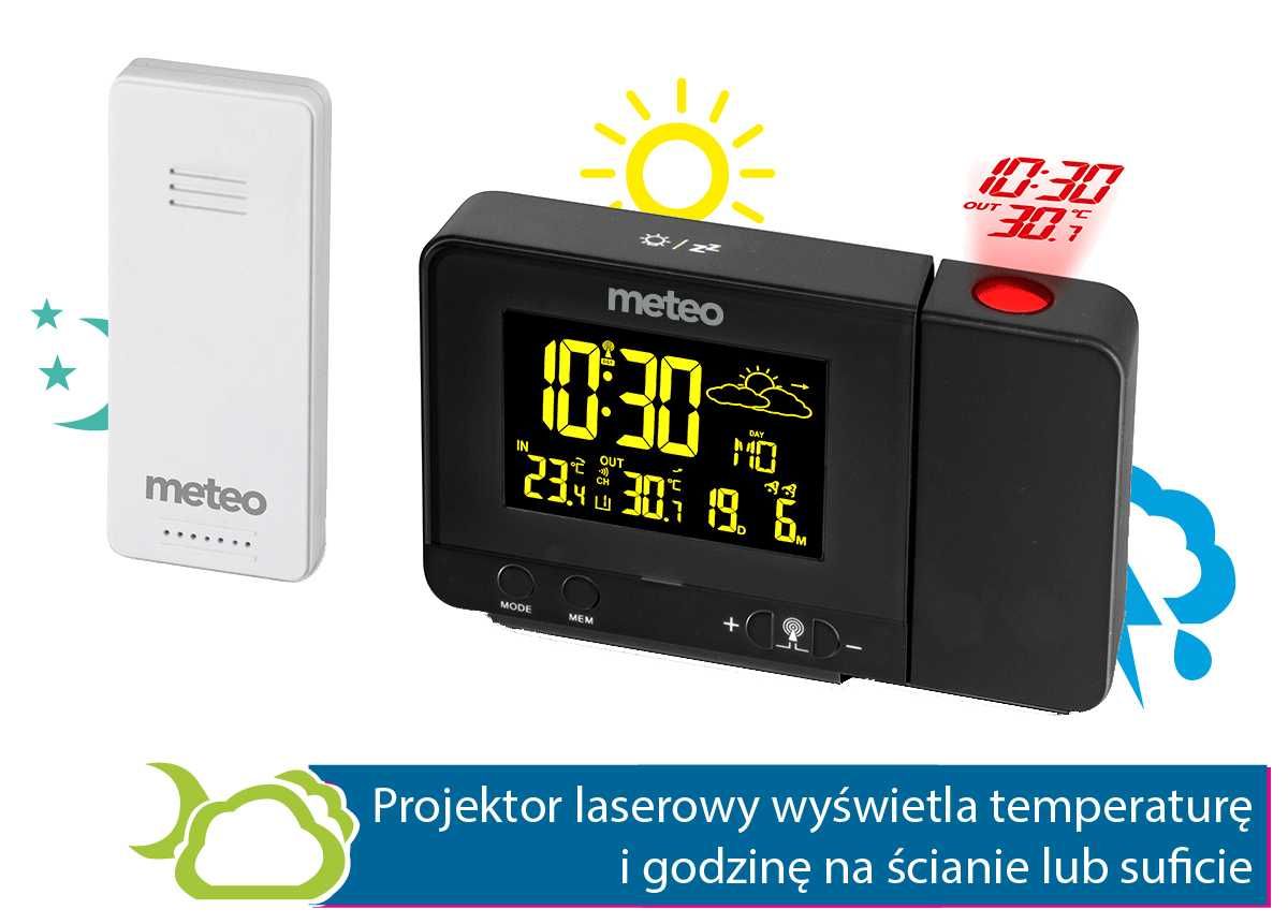 Stacja pogodowa Meteo SP66 - czujka, zasilacz, projektor - OUTLET