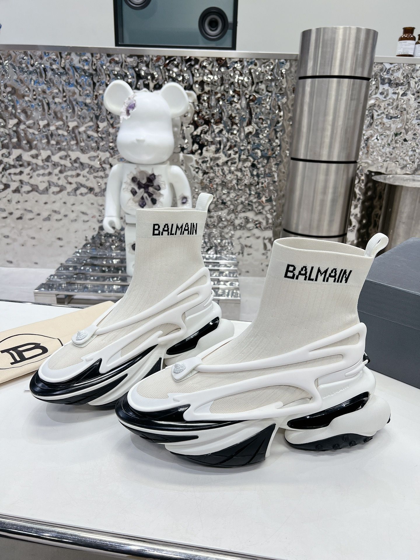 Lux unisex premium sneakersy Balmain