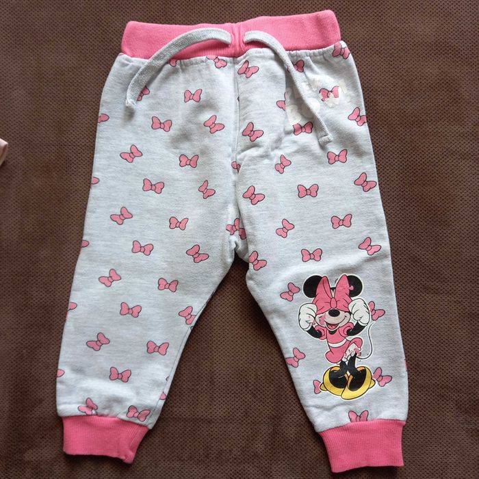 Spodnie dresowe dziewczęce, minnie i in. R. 80/86 Zestaw