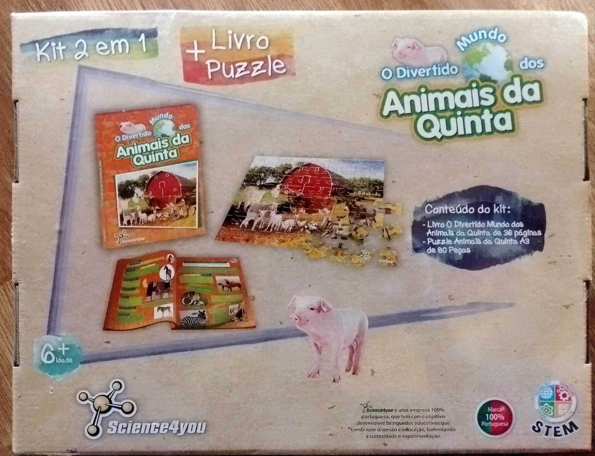 Kit Science4you - Livro e Puzzle 6+ anos
