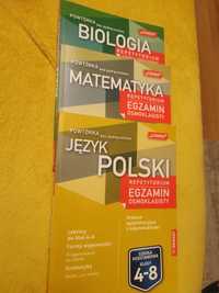 Podręcznik Repetytorium ósmoklasisty  Matematyka, Biologia, Język Pols