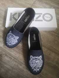 KENZO Tiger Espadryle jeans roz. 36 NOWE karton ORYGINALNE