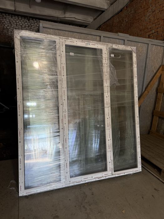 Пластикове вікно 800х1200мм глухе Олександрія