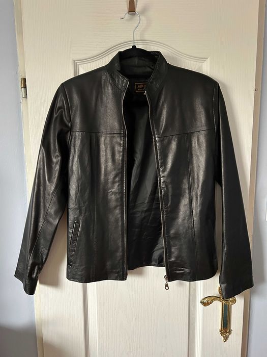 Nowa kurtka czarna damska skóra naturalna jagnięca Siricco S(36) zamek