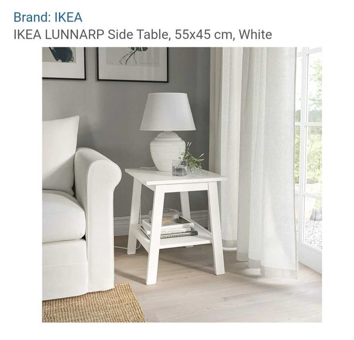 Mesa apoio sala, branca nova