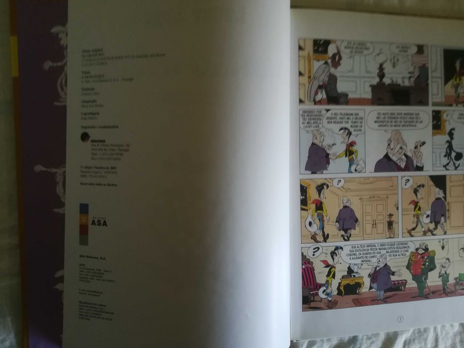 livro Lucky Luke o Grão-Duque