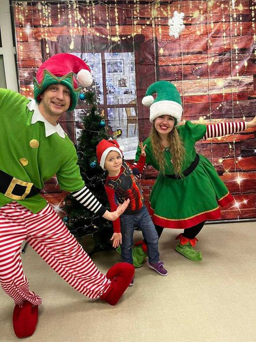 Аніматори на Новий Рік, Привітання, Санта, Грінч, Миколай, Янгол, Ельф