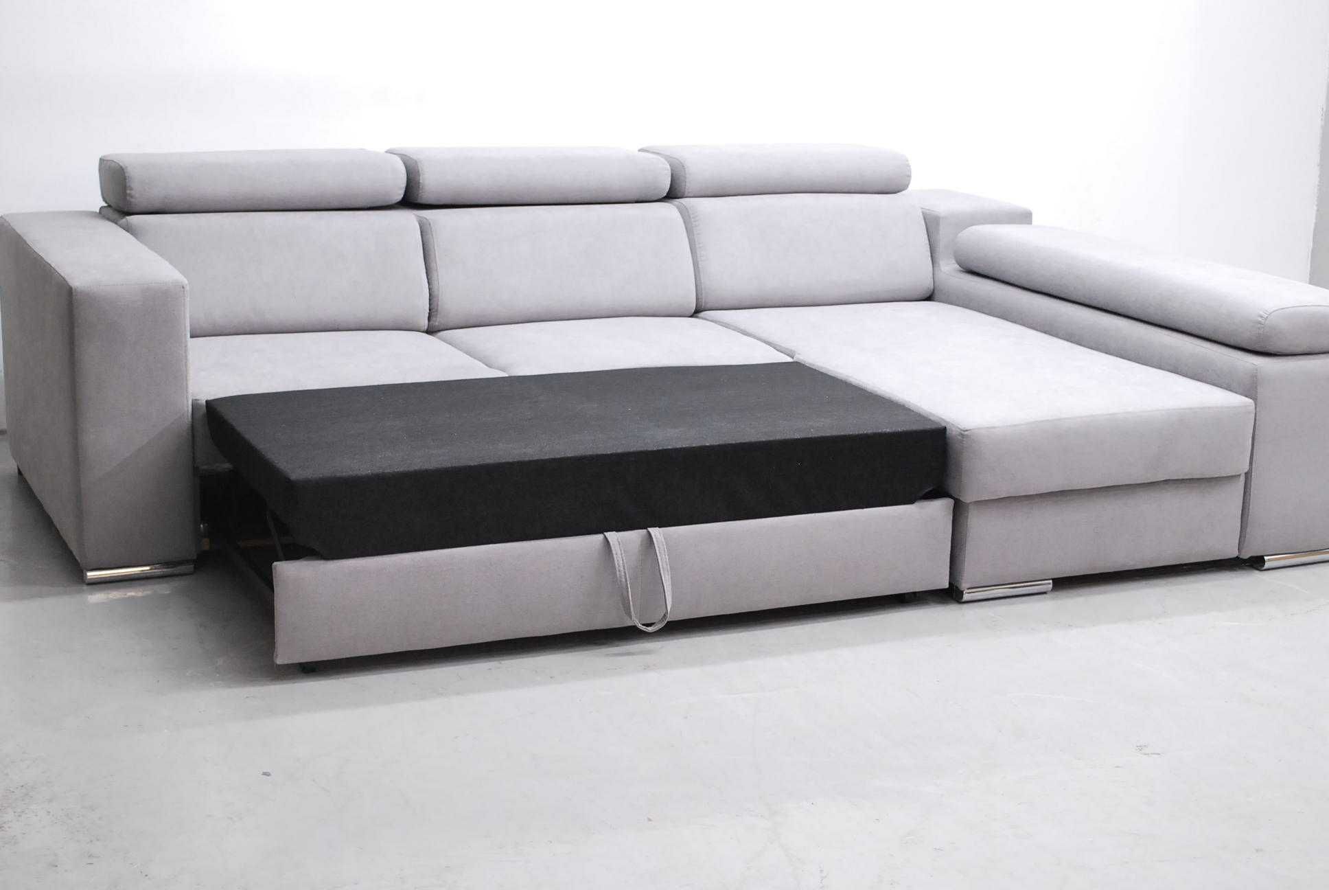 PHK DESIGN NOWOCZESNY NAROŻNIK z funkcja spania- enjoy rogówka tkanina