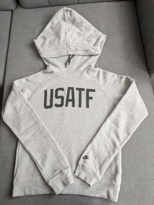 #Szara bluza dresowa Nike z kapturem