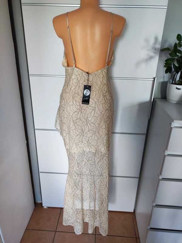 Boohoo r 44 asymetryczna ażurowa sukienka cudna Nowa plus size