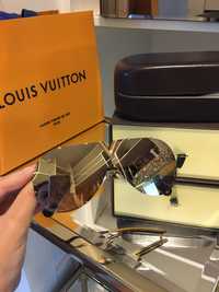 Oryginalne okulary Louis Vuitton lv zlote unisex meskie damskie torebk