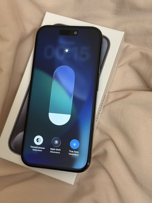 iPhone 15 pro blue titanium 128 gb