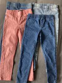 Zestaw legginsy/jeansy 116 cm