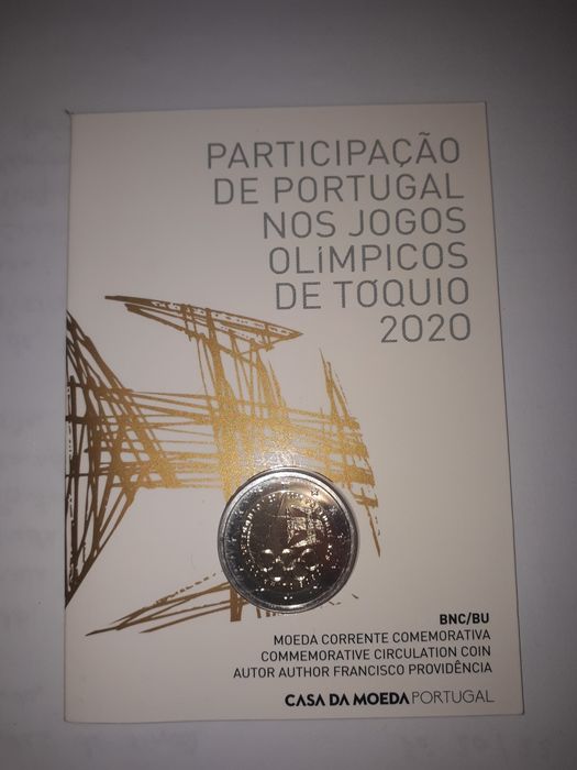Moeda comemorativa 2 euros jogos olímpicos