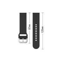 Opaska Silikonowa do Smartwatcha/Zegarka 22mm Czarny Uniwersalny